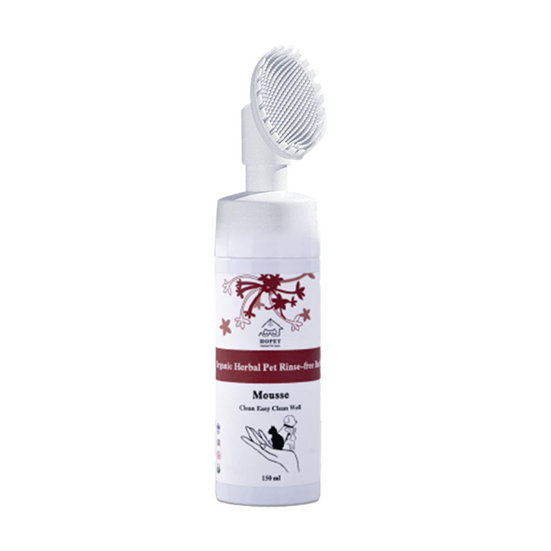 Hopet Natural Herbal Pet Dry Shampoo - Mousse 150ml