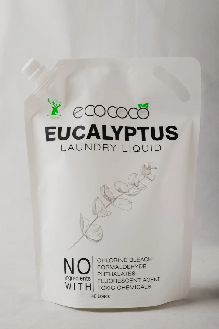 Ecococo Eucalyptus Natural Laundry Liquid 2L (refill) - for hooman