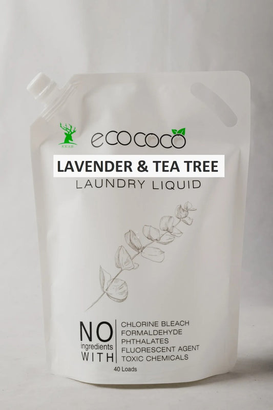 Ecococo Lavender & Tea Tree Natural Laundry Liquid 2L (refill) - for hooman