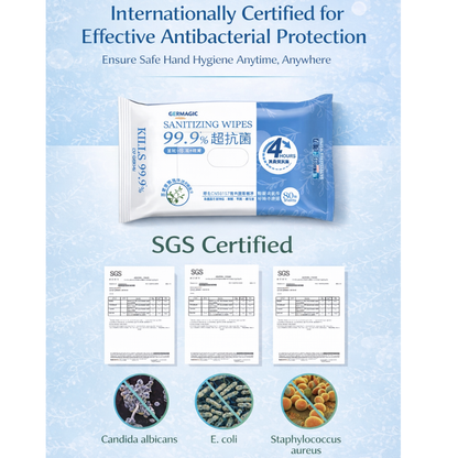 Germagic Soothing Moisturizing Antibacterial Wet Wipes - 20 Wipes