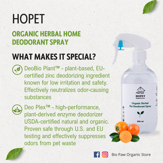 Hopet Natural Herbal Deodorant Spray - Persimmon 500ml