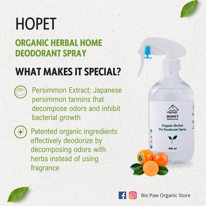 Hopet Natural Herbal Deodorant Spray - Persimmon 500ml