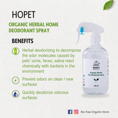 Hopet Natural Herbal Deodorant Spray - Persimmon 500ml