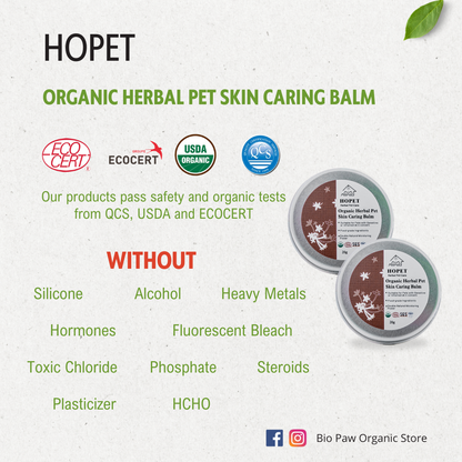 Hopet Natural Herbal Pet Skin Caring Balm 20g
