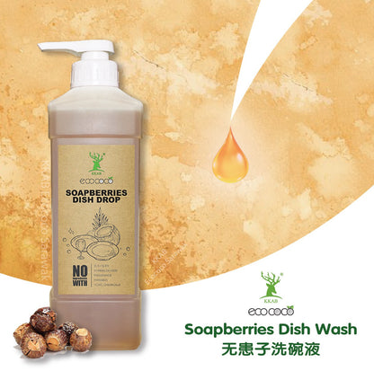 Ecococo Soapberries Natural Dish Drop 1L (bottle) - Pet Friendly (Expiry : 07/26)