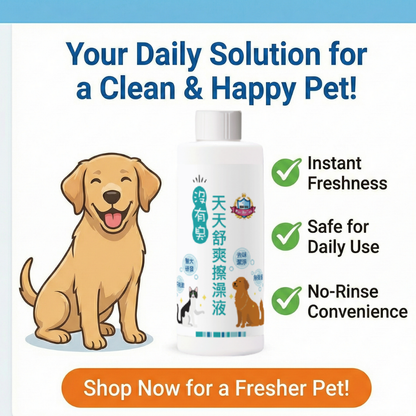 Chic Club Refreshing Pet Dry Bath Liquid (200 ml + 30 Candy-Style Wipe Tablets)