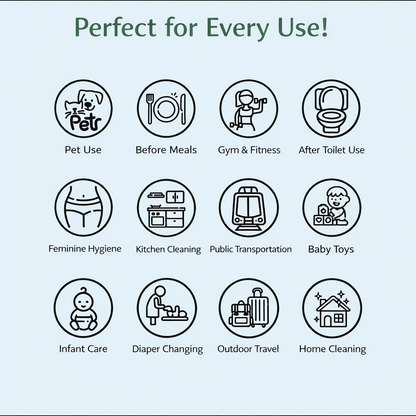 Germagic Soothing Moisturizing Antibacterial Wet Wipes - 80 Wipes