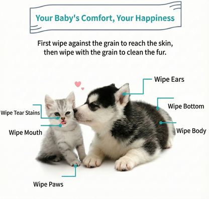 Chic Club Refreshing Pet Dry Bath Liquid (200 ml + 30 Candy-Style Wipe Tablets)