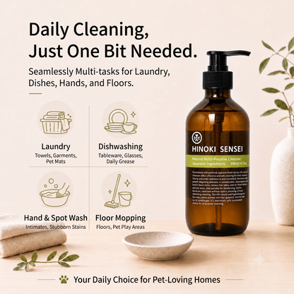 Hinoki Sensei Natural Multi-Purpose Cleanser 500ml - pet friendly
