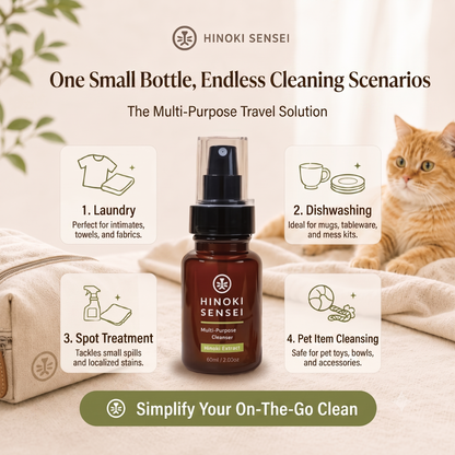 Hinoki Sensei Natural Multi-Purpose Cleanser 60ml - pet friendly