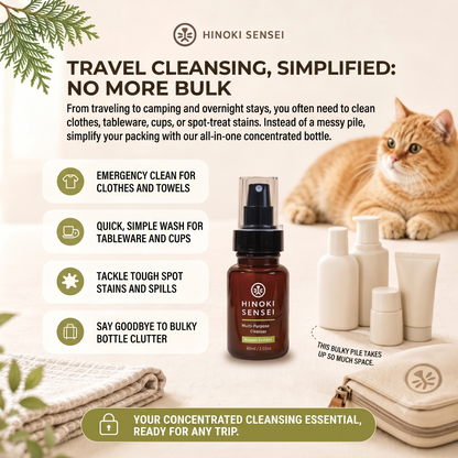 Hinoki Sensei Natural Multi-Purpose Cleanser 60ml - pet friendly