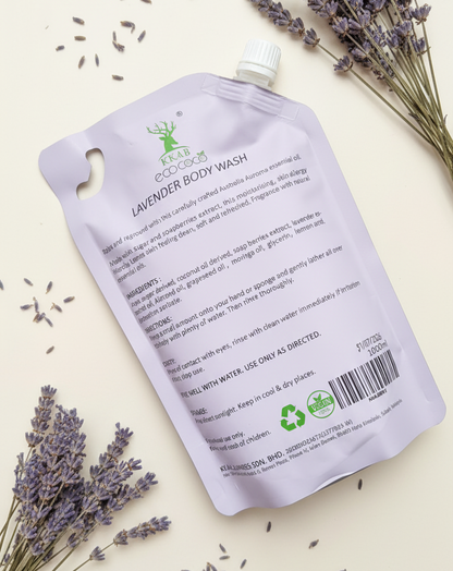 Ecococo Lavender Natural Body Wash 1L (refill)