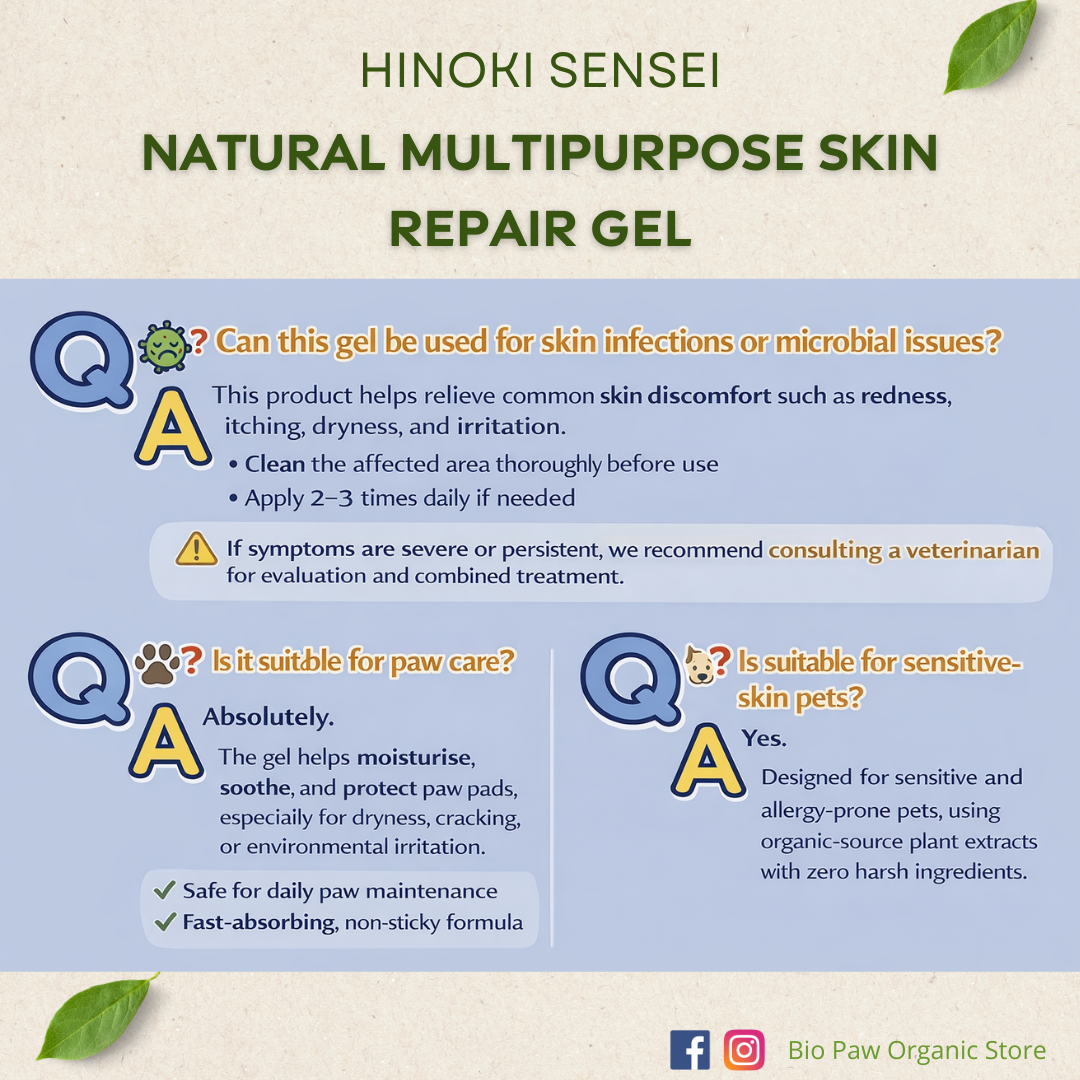 Hinoki Sensei Natural Multipurpose Pet Skin Repair Gel Pro+ 30ml