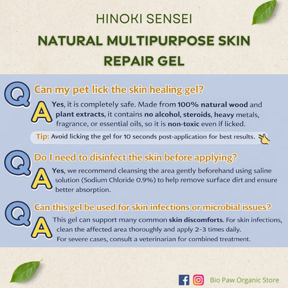Hinoki Sensei Natural Multipurpose Pet Skin Repair Gel Pro+ 30ml