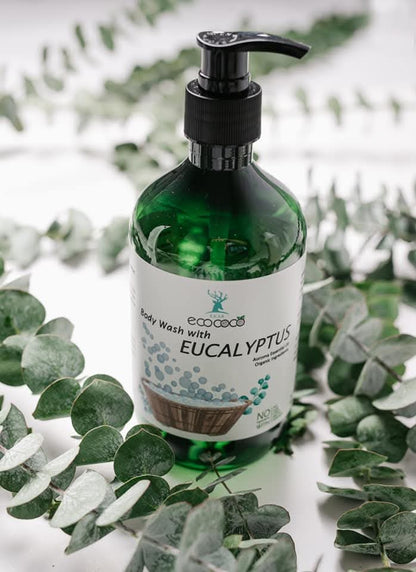 Ecococo Eucalyptus Natural Body Wash 500ml (bottle) (Expiry : 07/26)