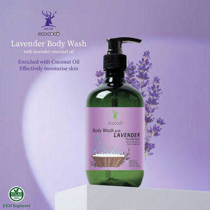 Ecococo Lavender Natural Body Wash 500ml (bottle) (Expiry : 07/26)