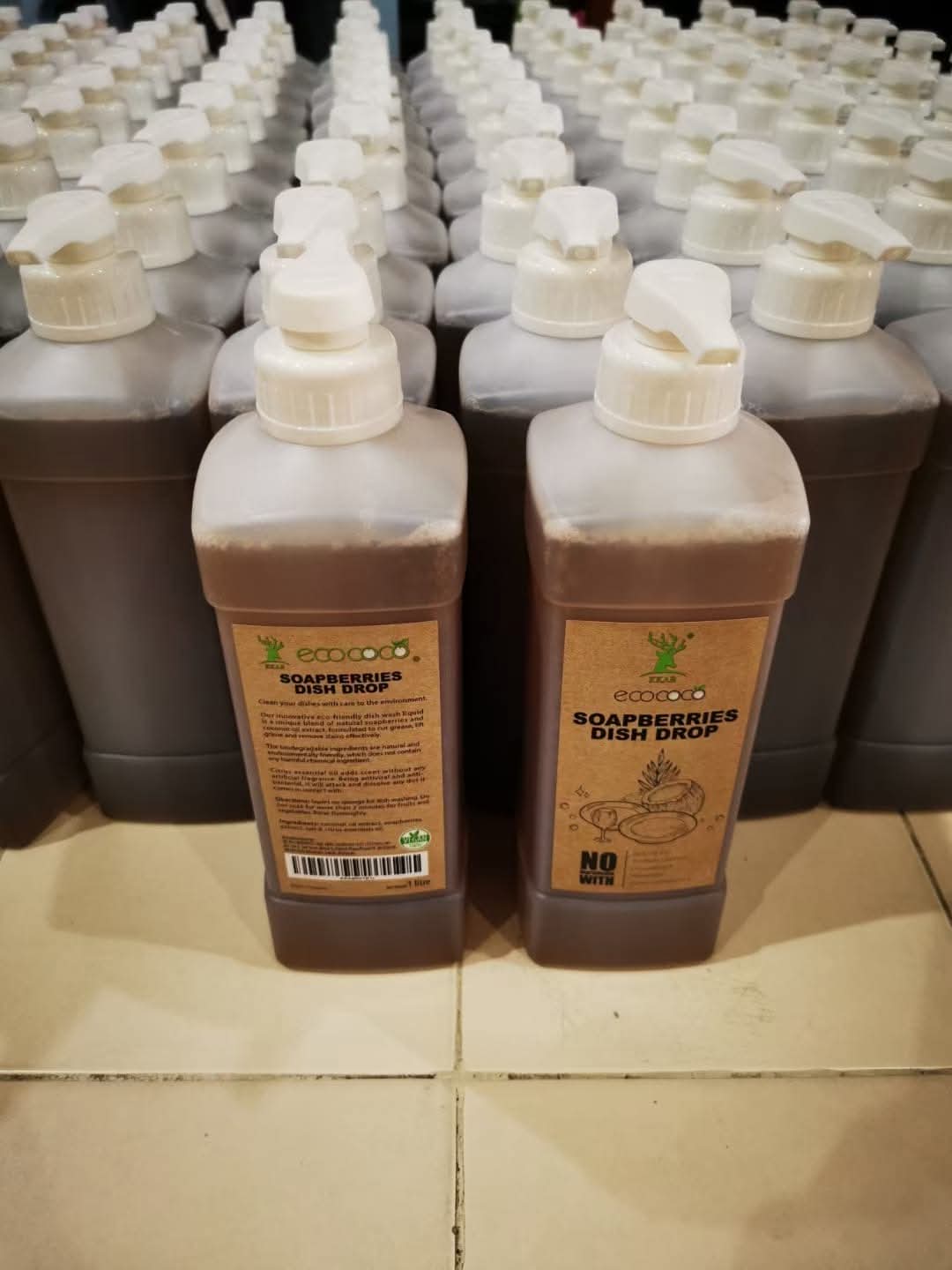 Ecococo Soapberries Natural Dish Drop 1L (bottle) - Pet Friendly (Expiry : 07/26)