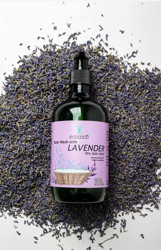 Ecococo Lavender Natural Body Wash 500ml (bottle) (Expiry : 07/26)